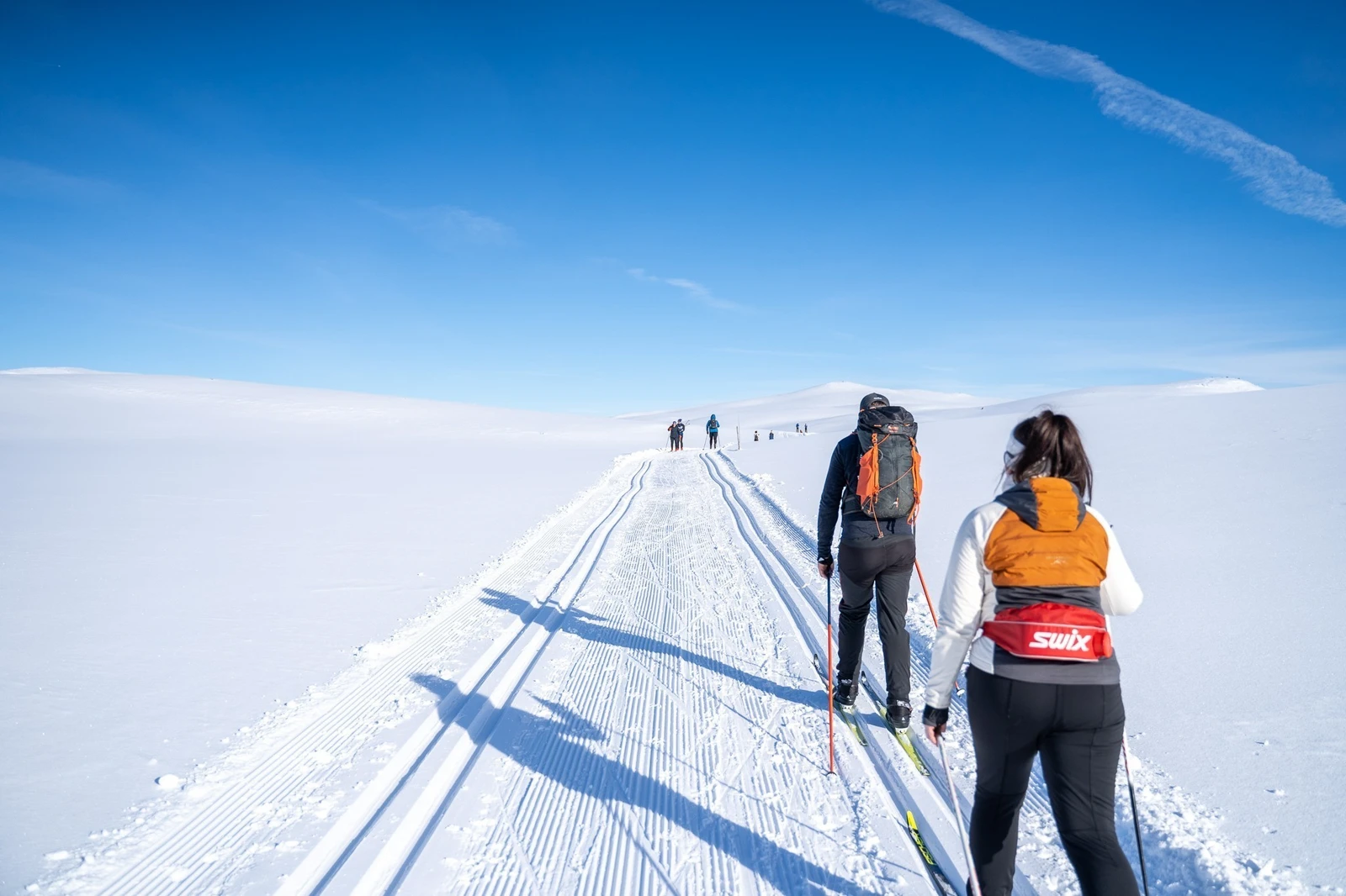 Milevis med flotte preparerte skiløyper Galleribilde