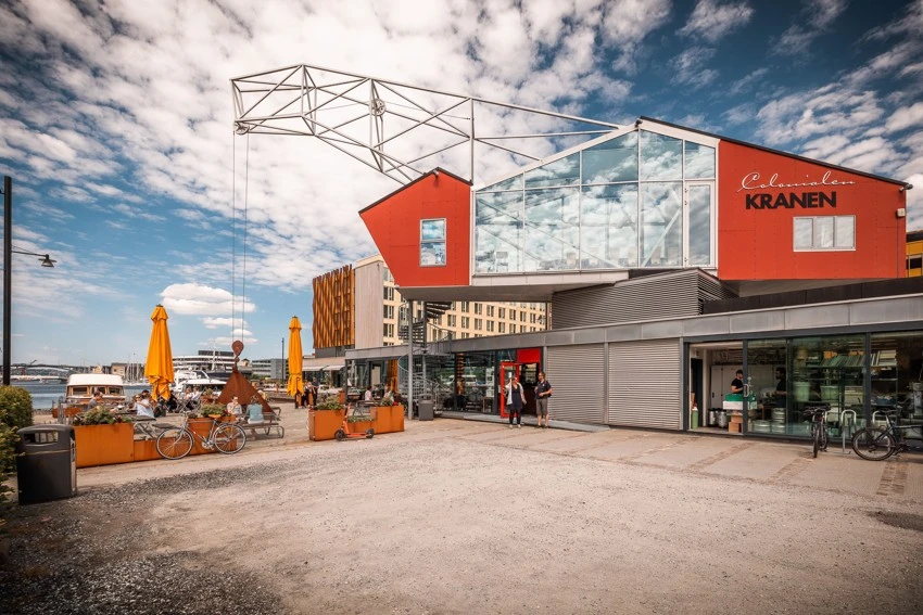 Kranen - Et utmerket lunsjsted i Solheimsviken Galleribilde