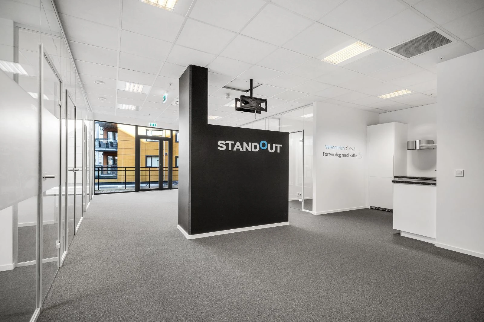 Sosialsone med mulighet for innredning til kontorlandskap Galleribilde