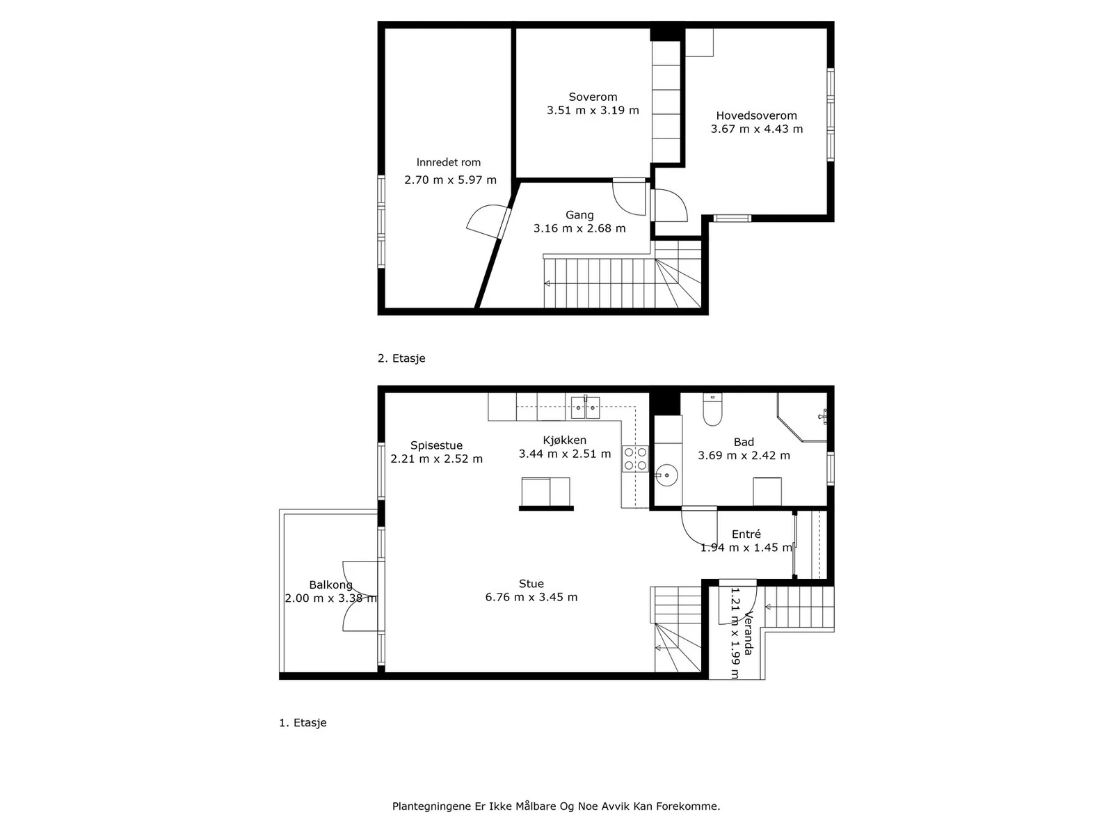 Plantegning av leiligheten. Galleribilde