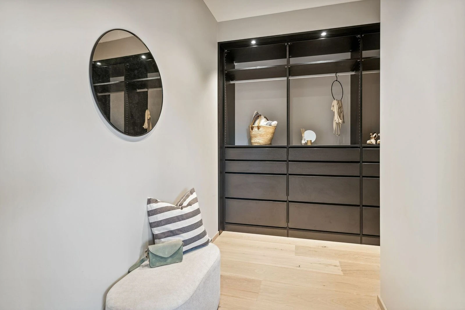 Praktisk rom som brukes som omkledningsrom. Galleribilde