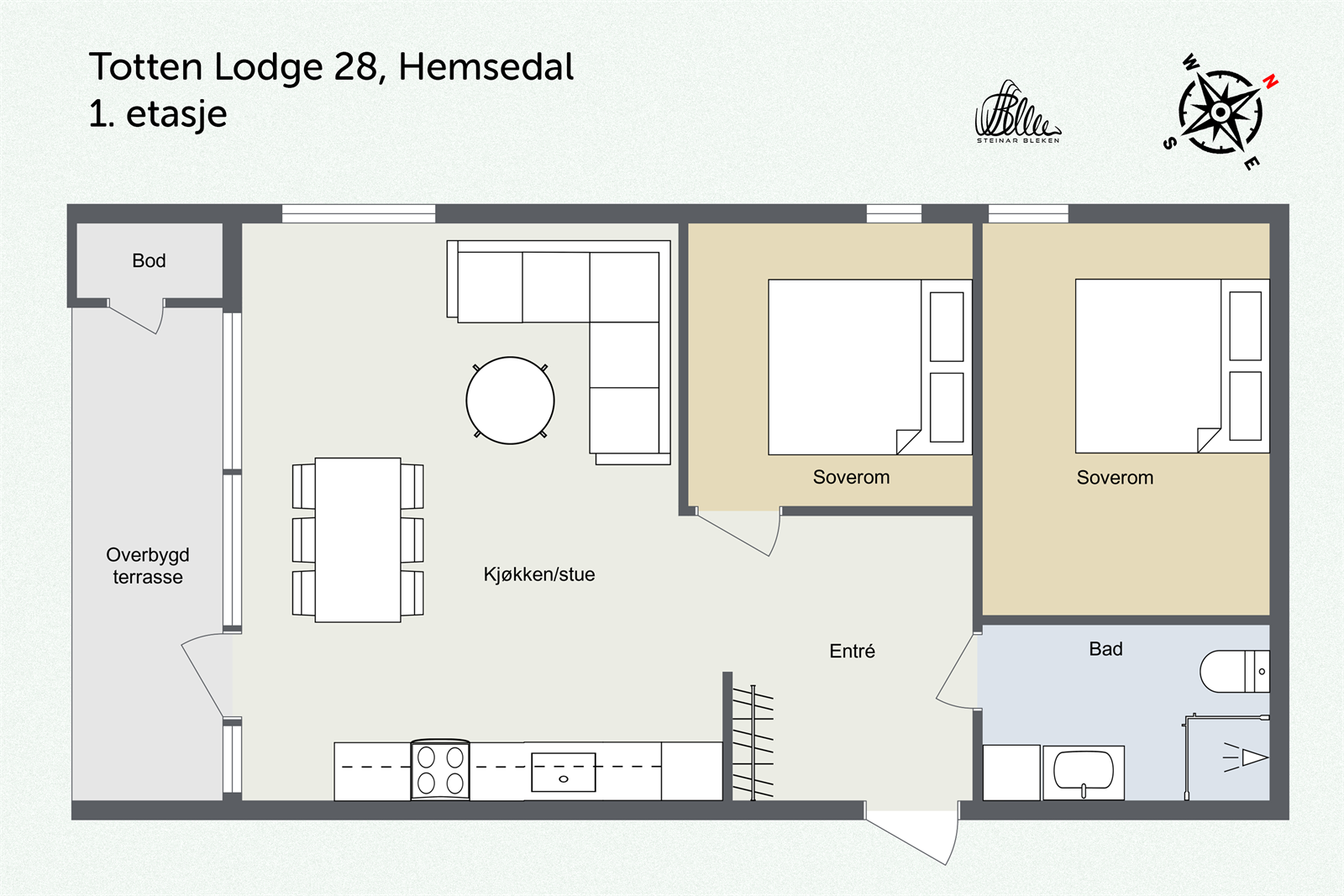 Plantegning hovedplan. Galleribilde