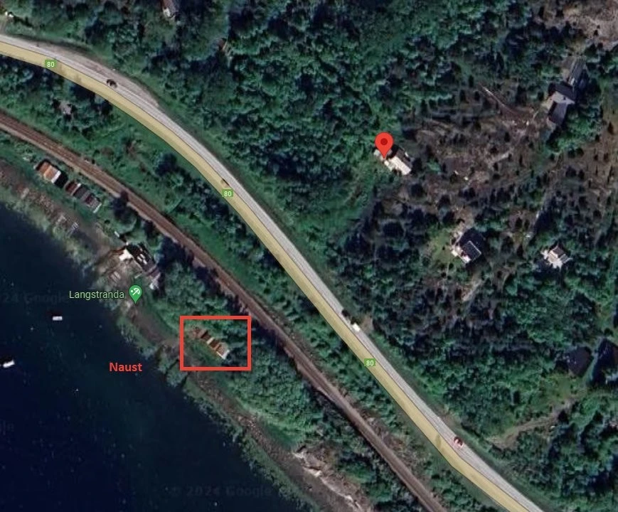 Naust og hyttas posisjon Galleribilde