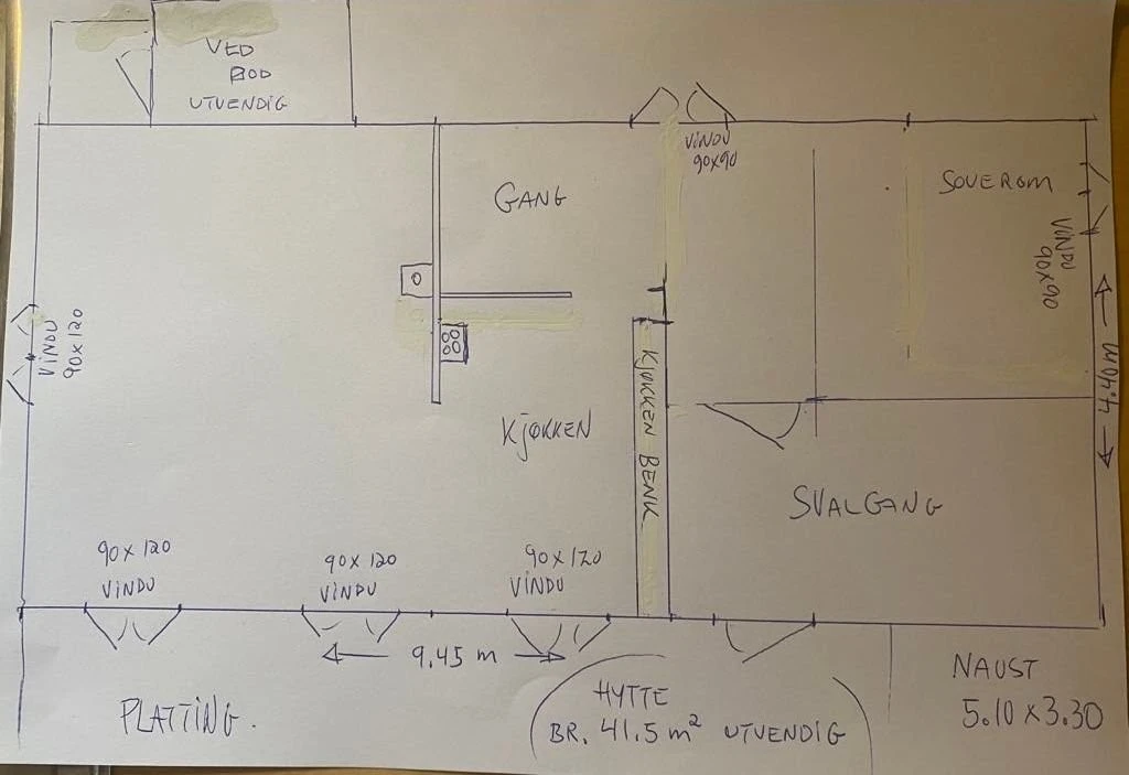 Planskisse Galleribilde