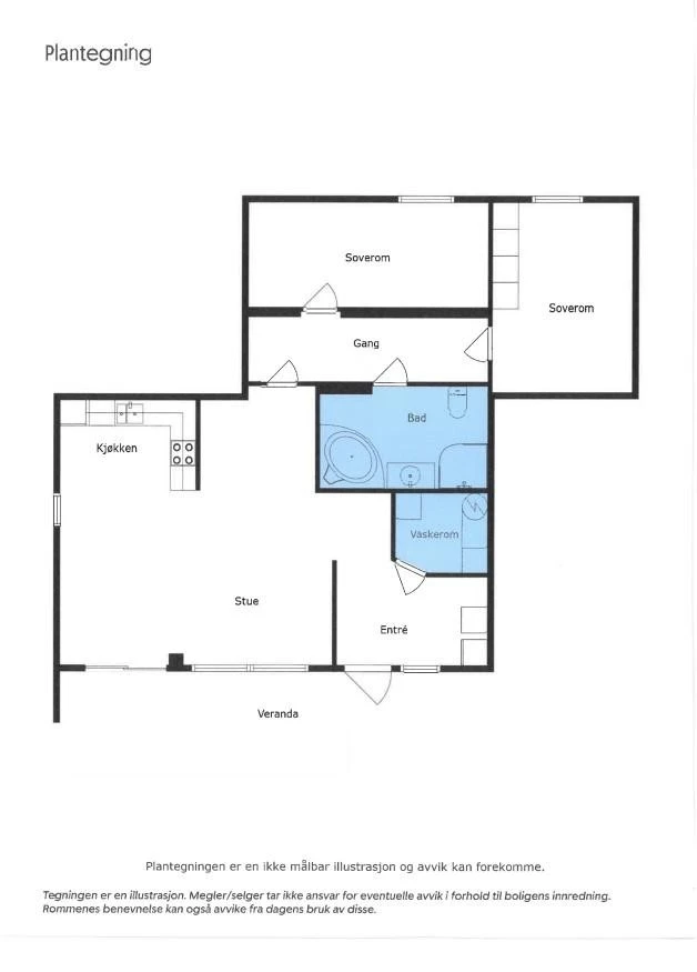 Plantegning Galleribilde