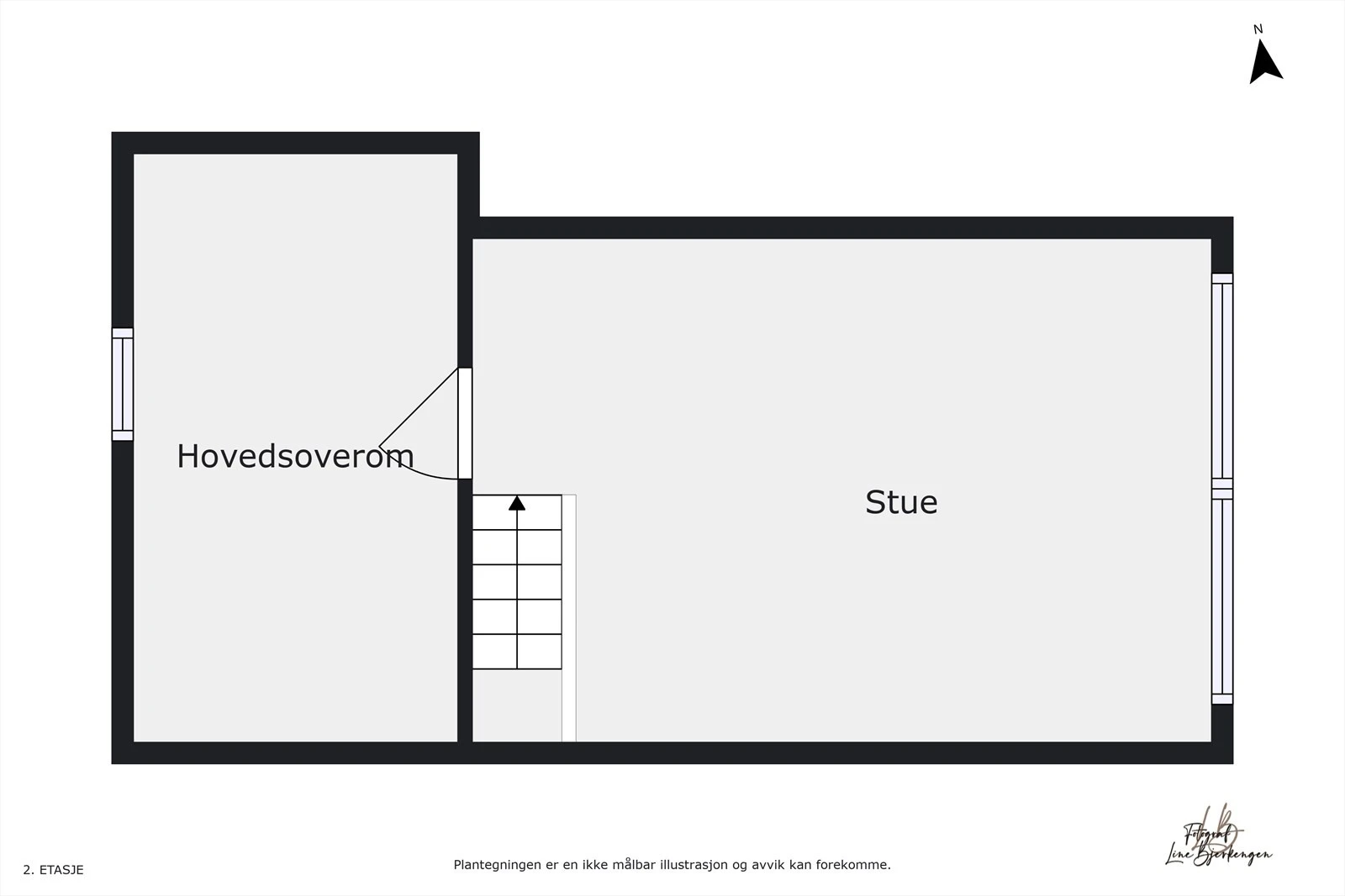 Plantegning hovedhytte hems. Galleribilde