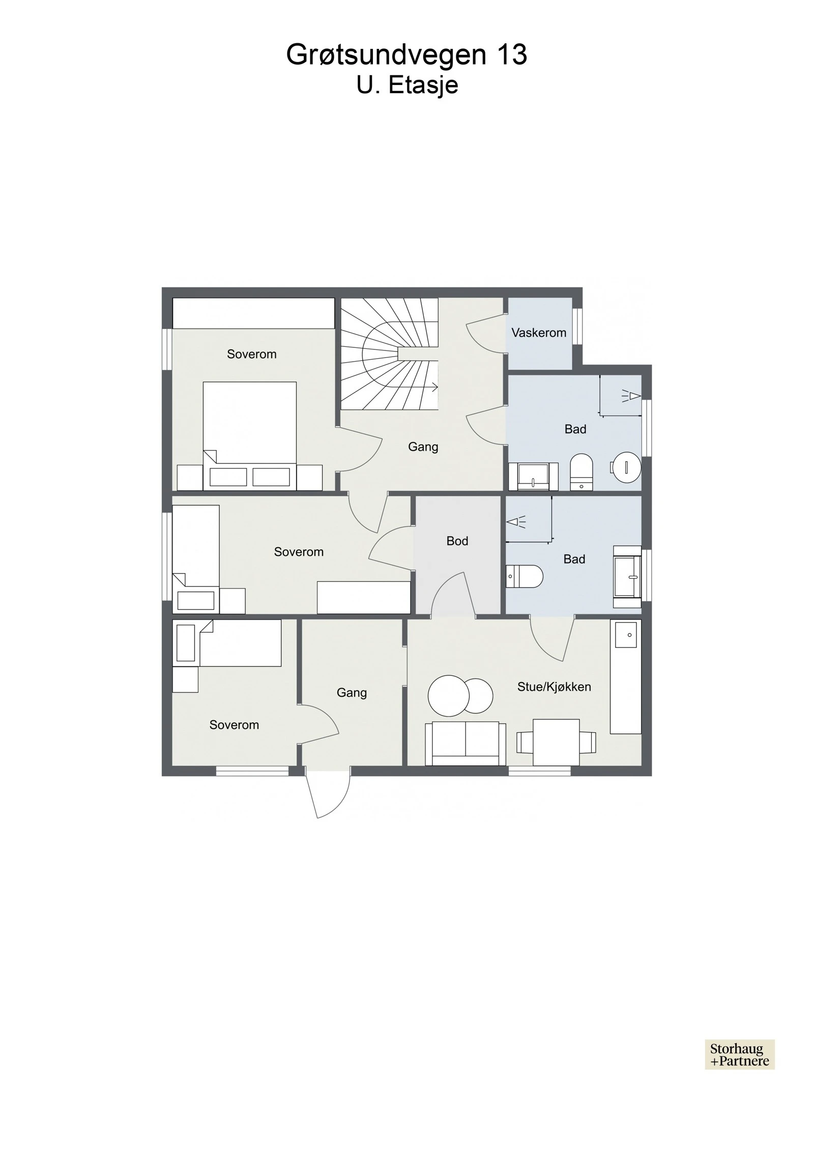 Plantegning u. etasje Galleribilde