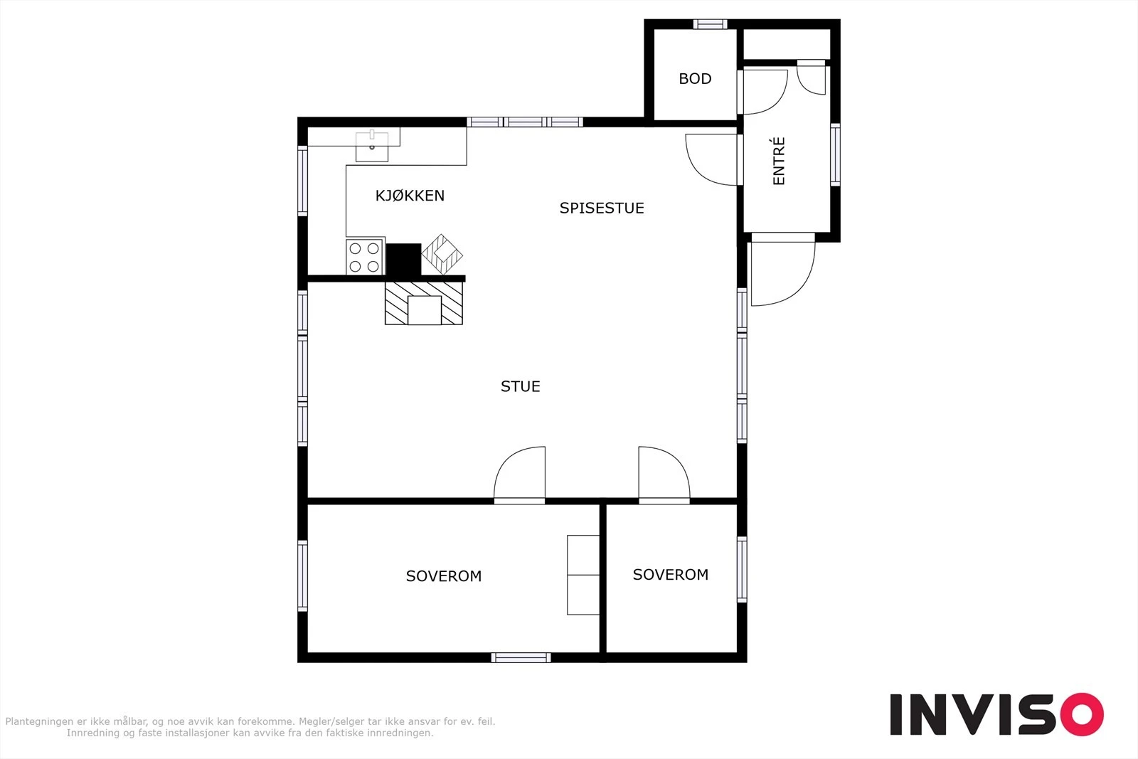 Plantegning hovedhytte Galleribilde