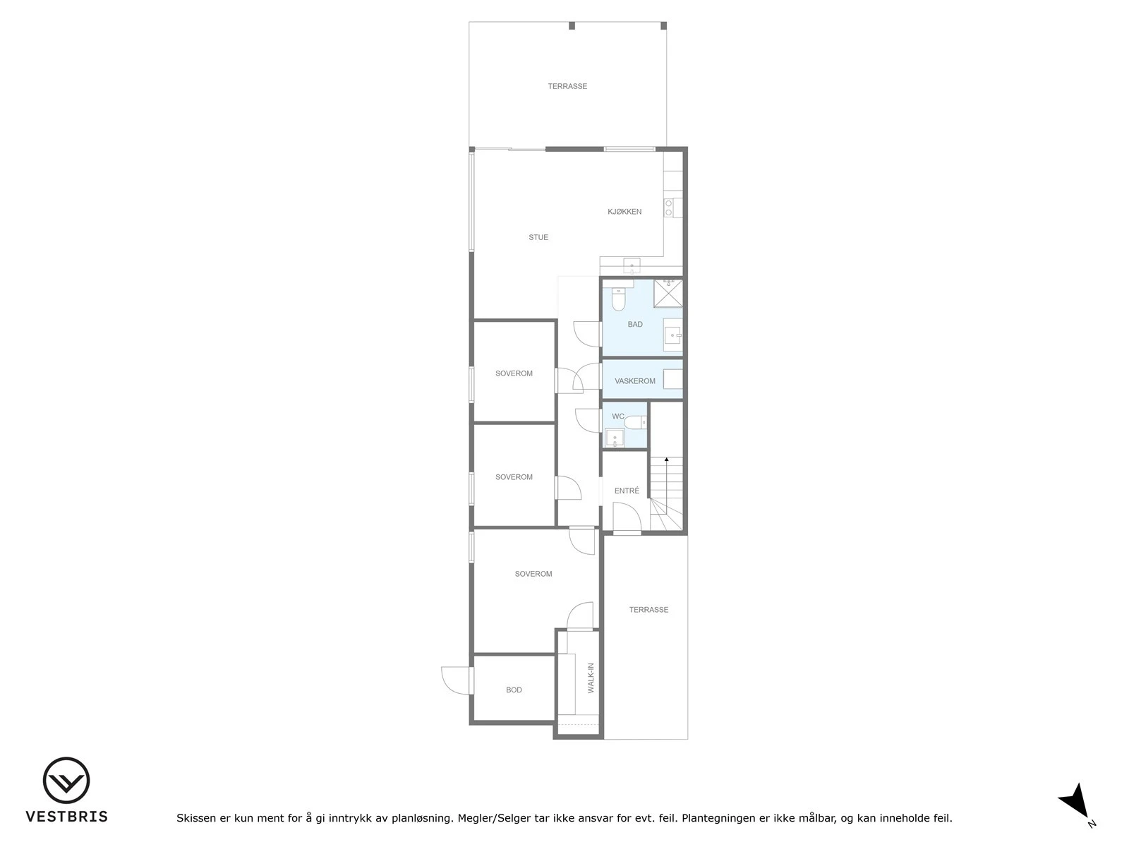 Plantegning av hovedetasjen. Galleribilde