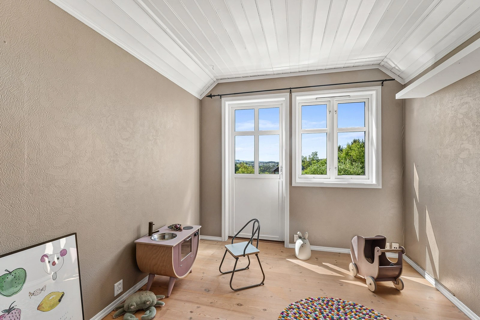 Loftstue. Galleribilde