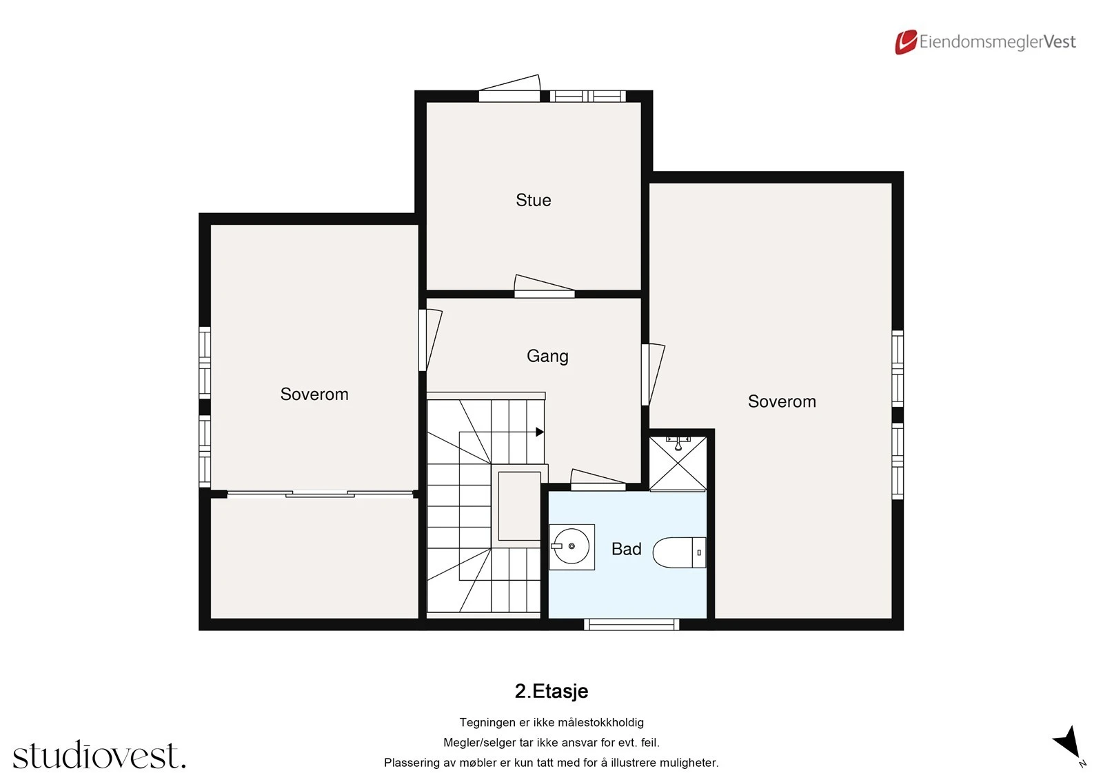 Planskisse: Loft. Galleribilde