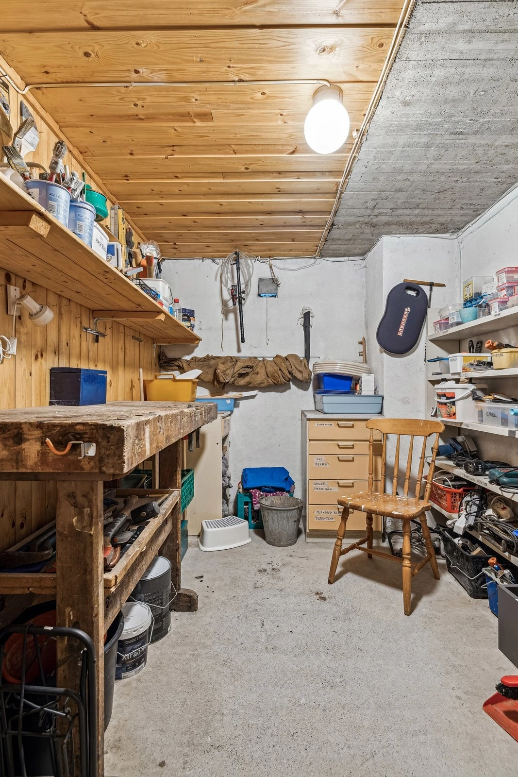 Hobbyrom i underetasjen