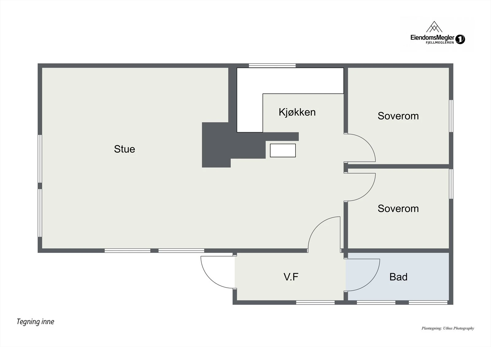 Plantegning - vi gjør oppmerksom på at avvik kan forekomme Galleribilde