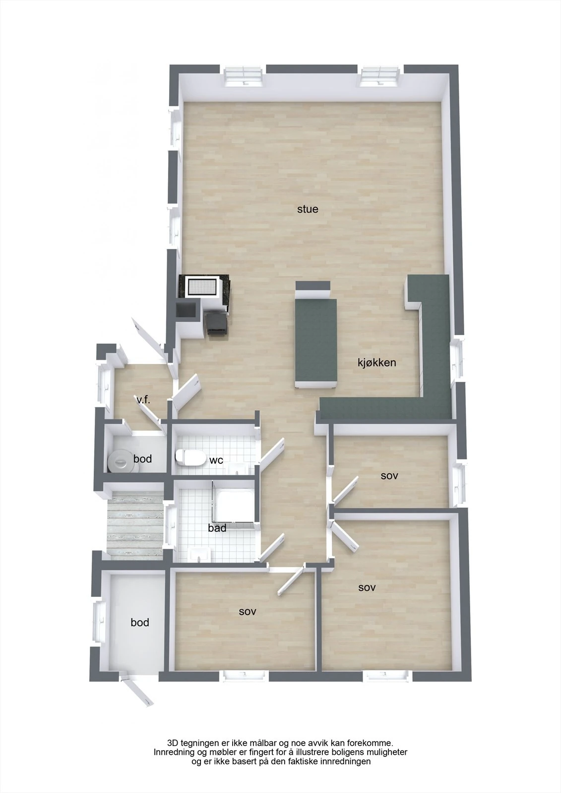 Plantegning Galleribilde