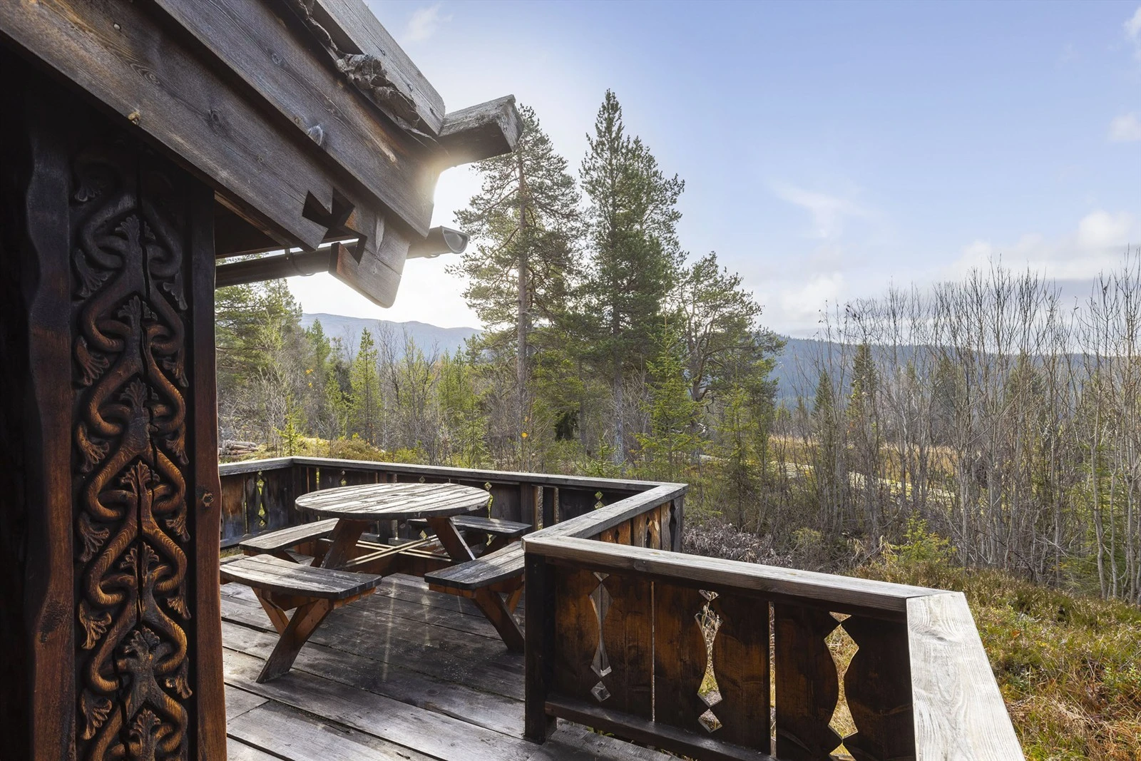 Solrik og koselig uteplass Galleribilde