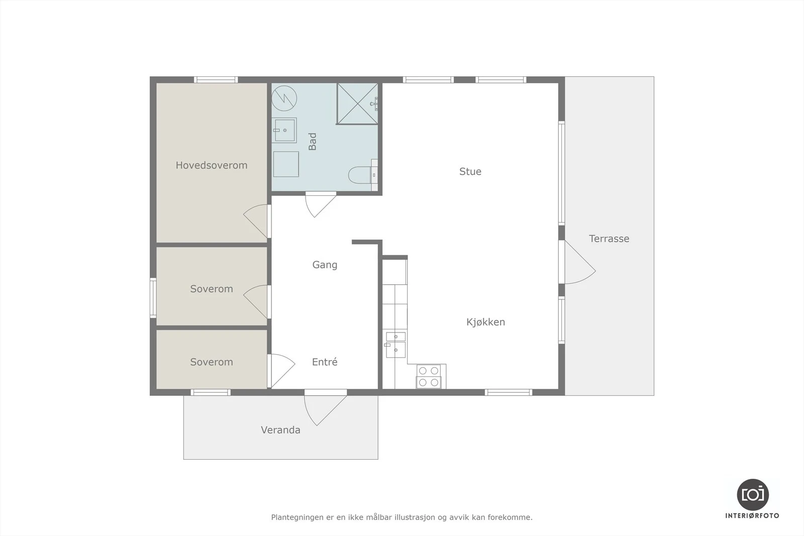 Plantegning Galleribilde