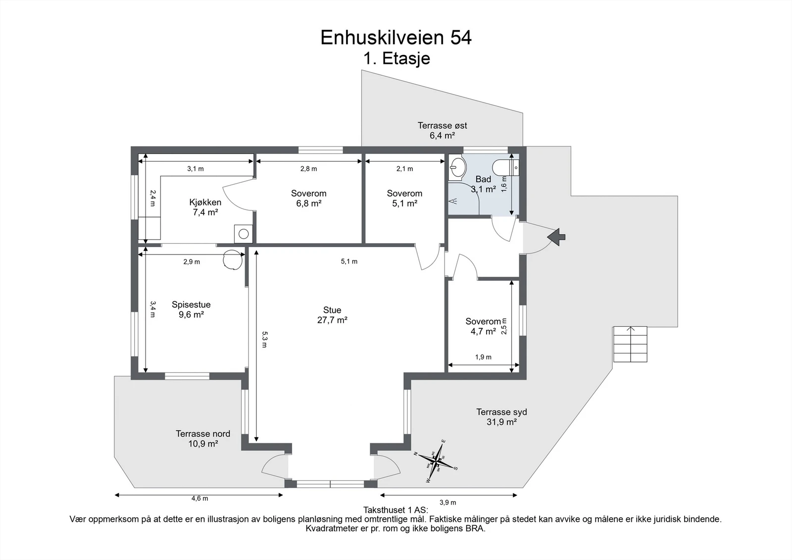 Veiledende planskisse, ex. anneks. Galleribilde