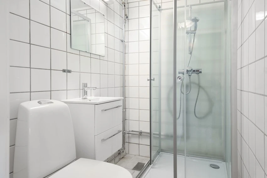 Flislagt bad med gulvvarme Galleribilde