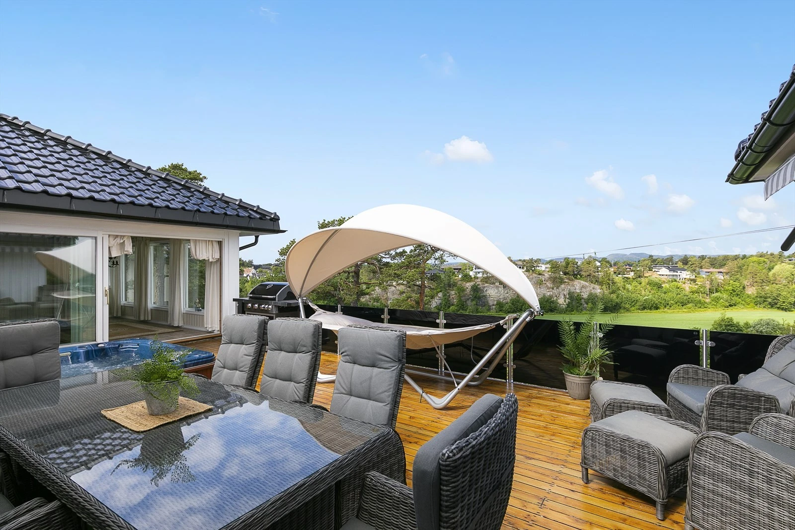 En fantastisk deilig terrasse Galleribilde