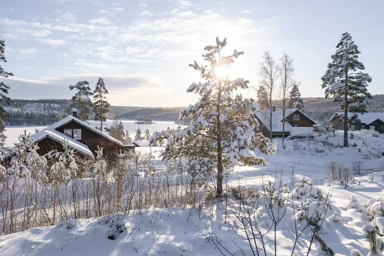 Solrik utsikt Galleribilde