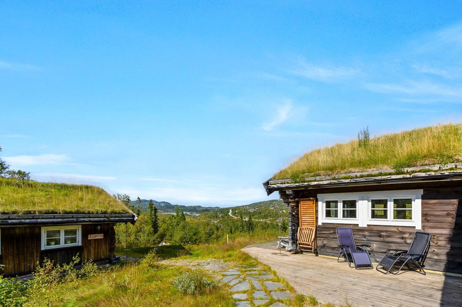 Fra hytta har man en flott utsikt mot Fyrisjø. Galleribilde