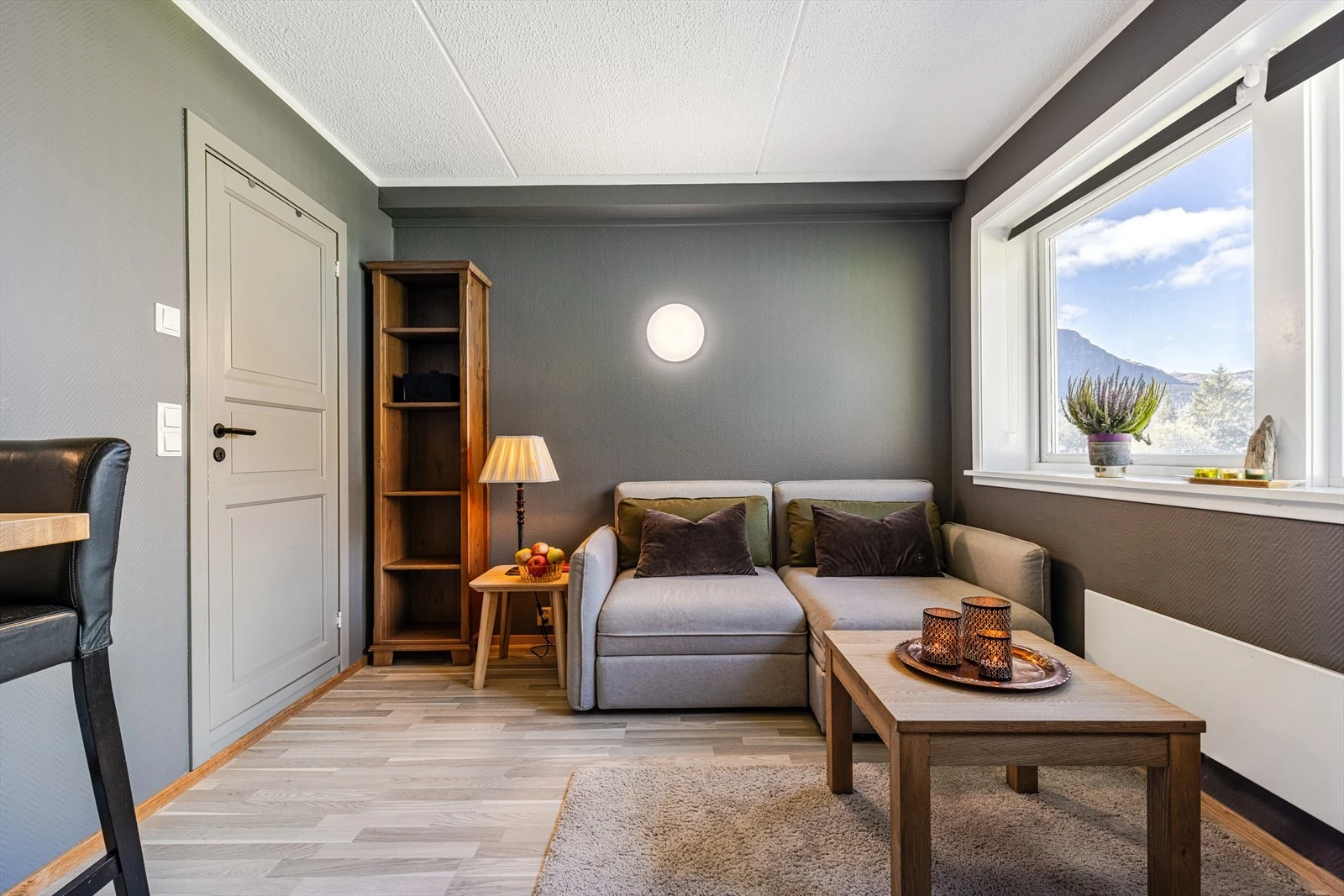 Stue og inngang til baderom. Galleribilde