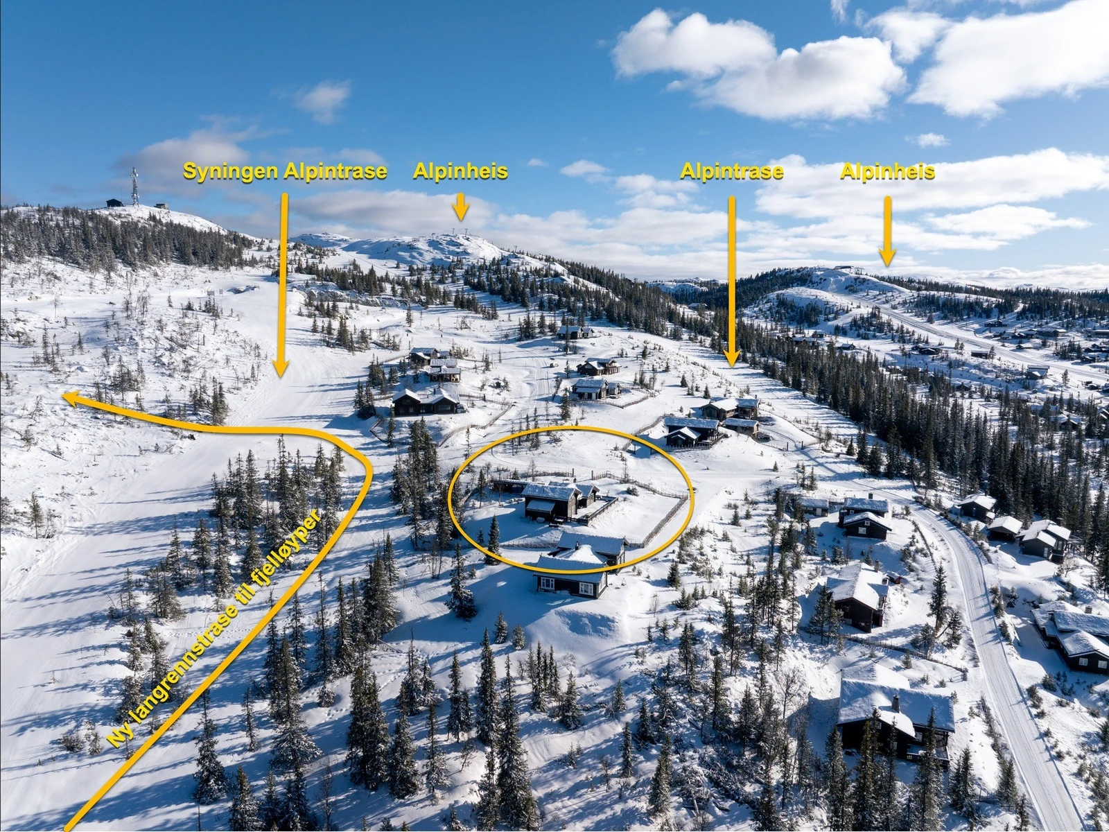 Her har du alle muligheter for aktiviteter rett utfor hyttedøren. Galleribilde