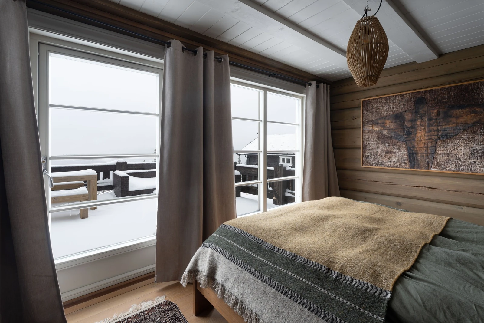 Hytten har 4 store soverom. Galleribilde