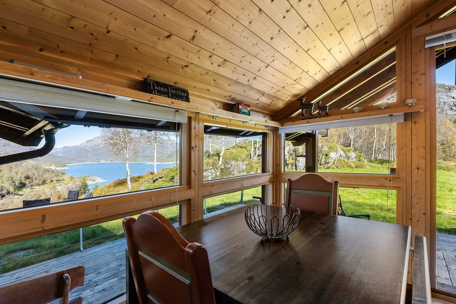 Utsikt fra spisebordet Galleribilde