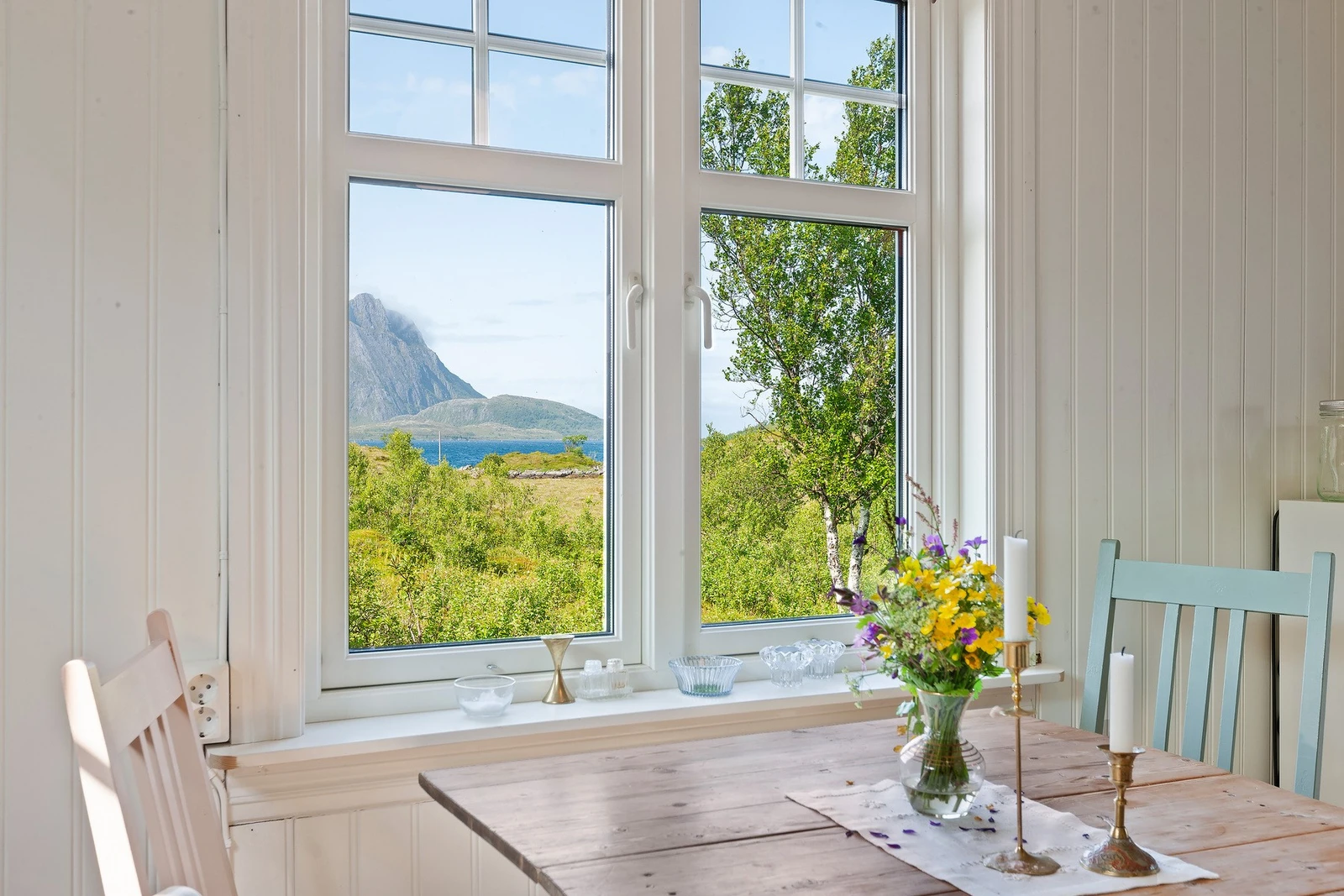 Her kan du nyte utsikten til dagens første måltid. Galleribilde