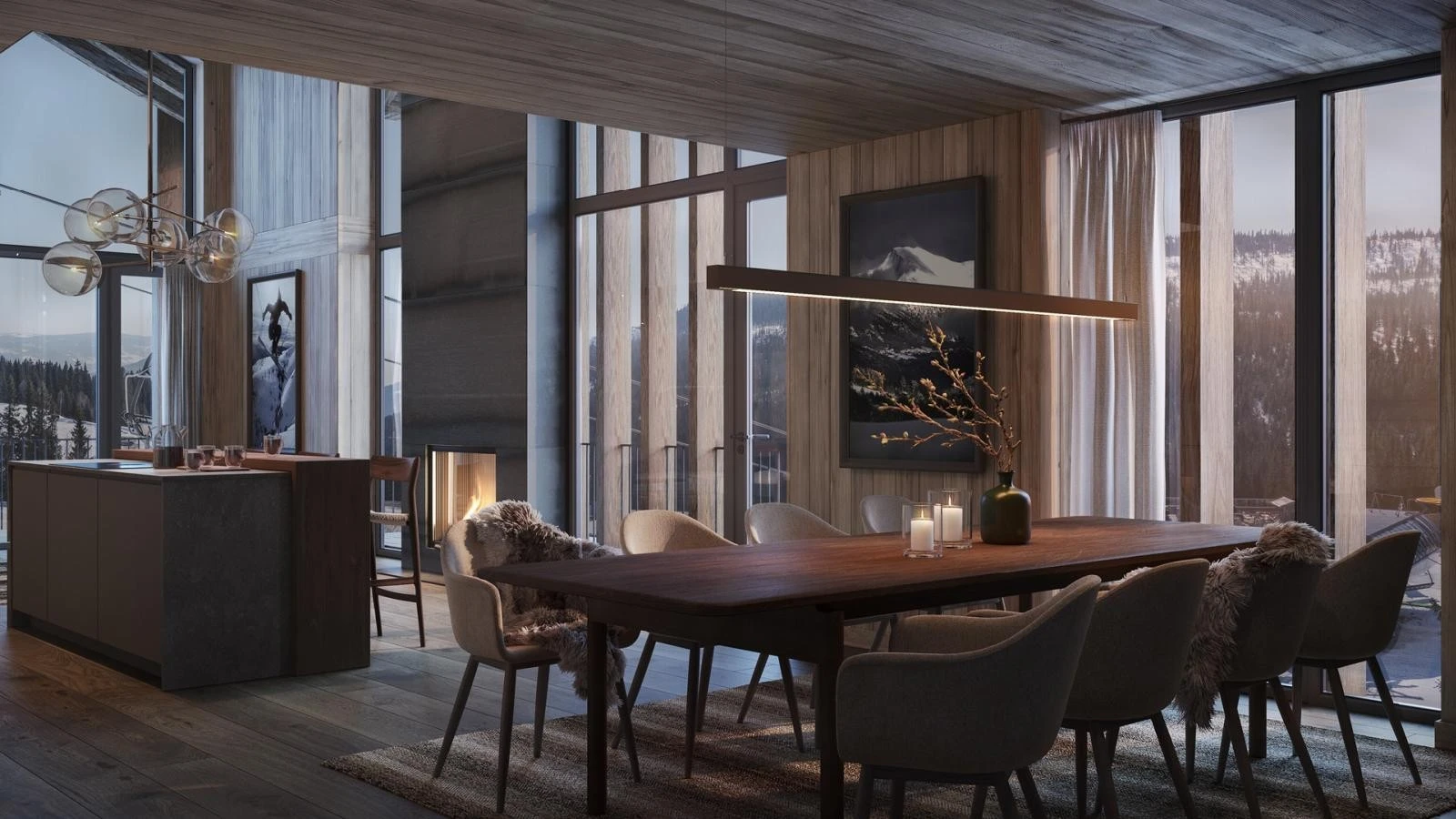 De store vindusflatene skaper helt unik følelse i leilighetene Galleribilde