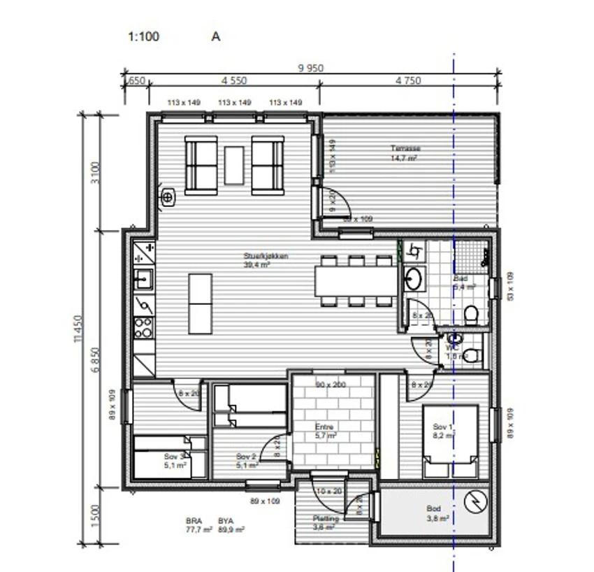 Plantegning. Galleribilde