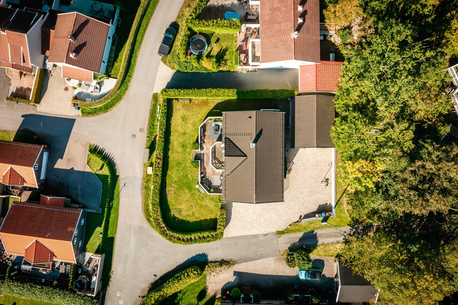 Lekker, velholdt og lettstelt tomt. Galleribilde