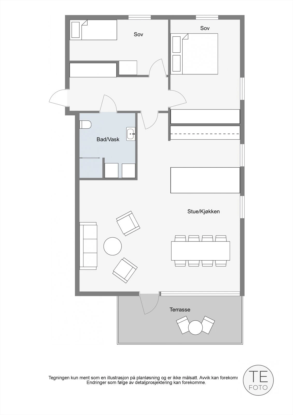 Plantegning 2D Galleribilde