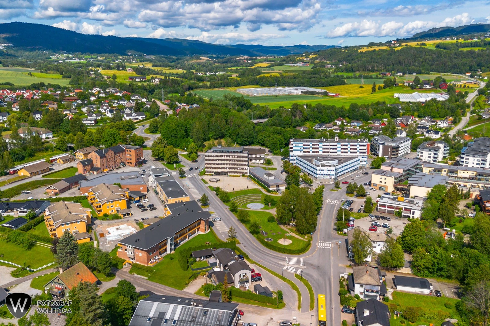 Gangavstand til Lierbyen. Galleribilde