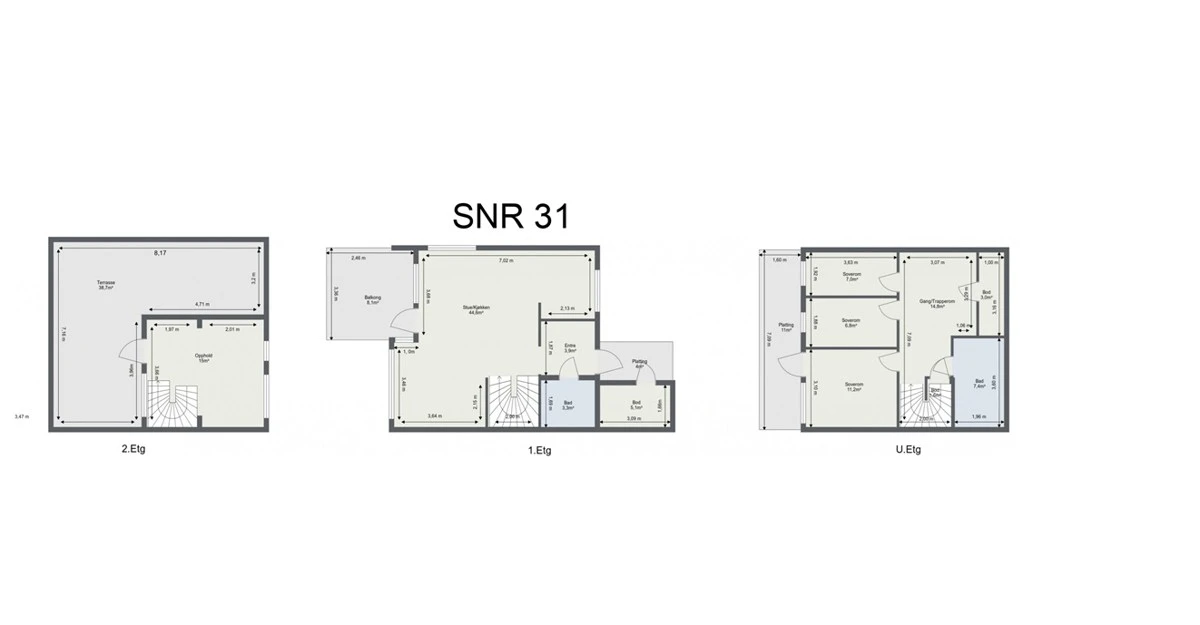 Plantegning SNR 31. Galleribilde