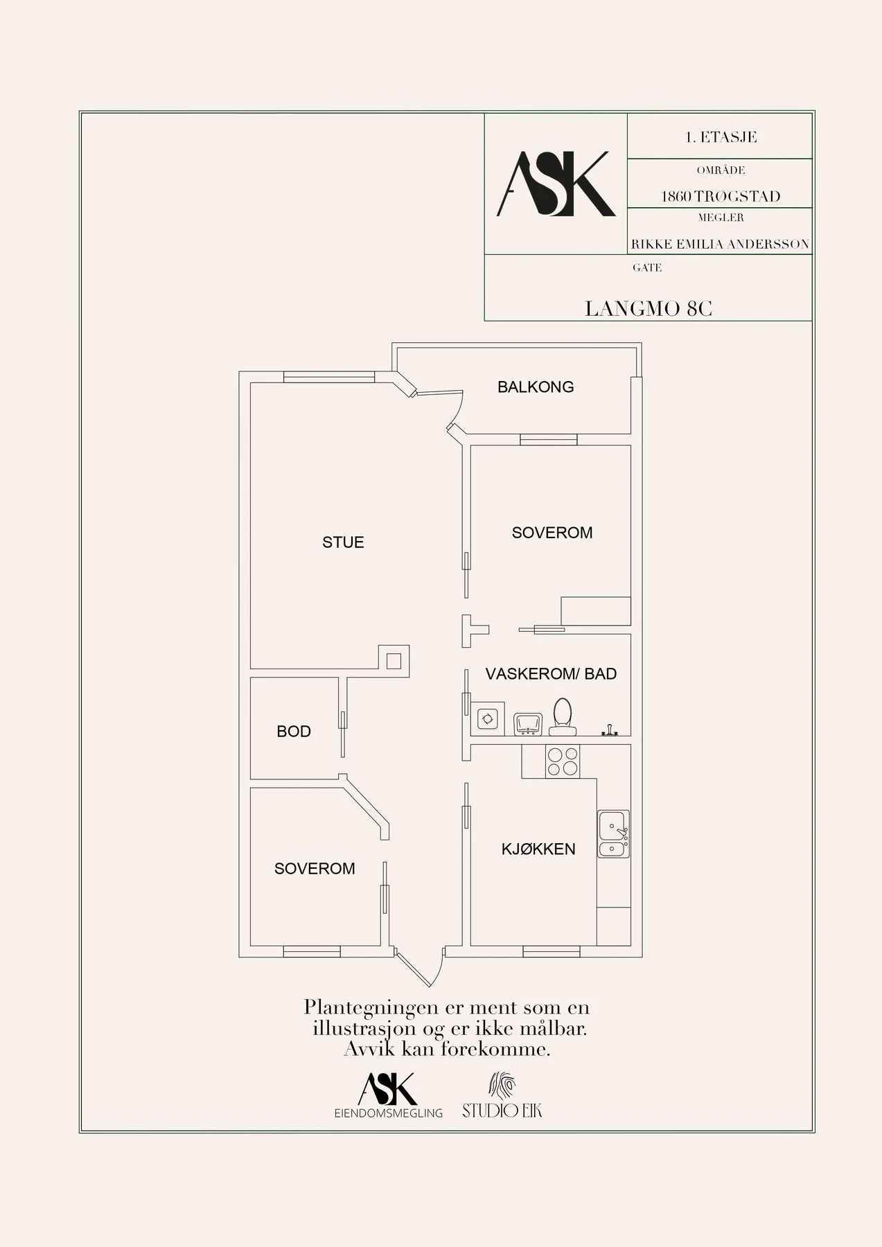 Plantegning for å gi god oversikt Galleribilde
