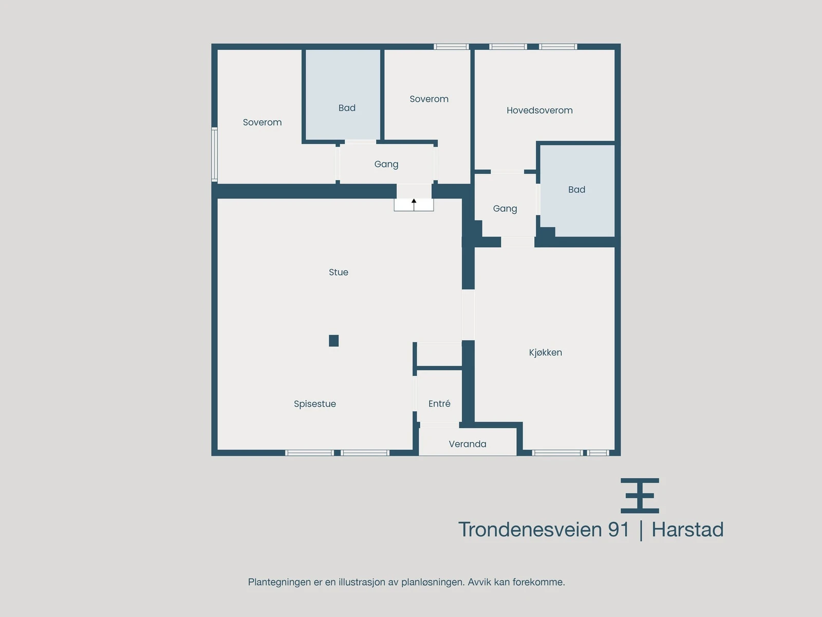 Plantegning Galleribilde