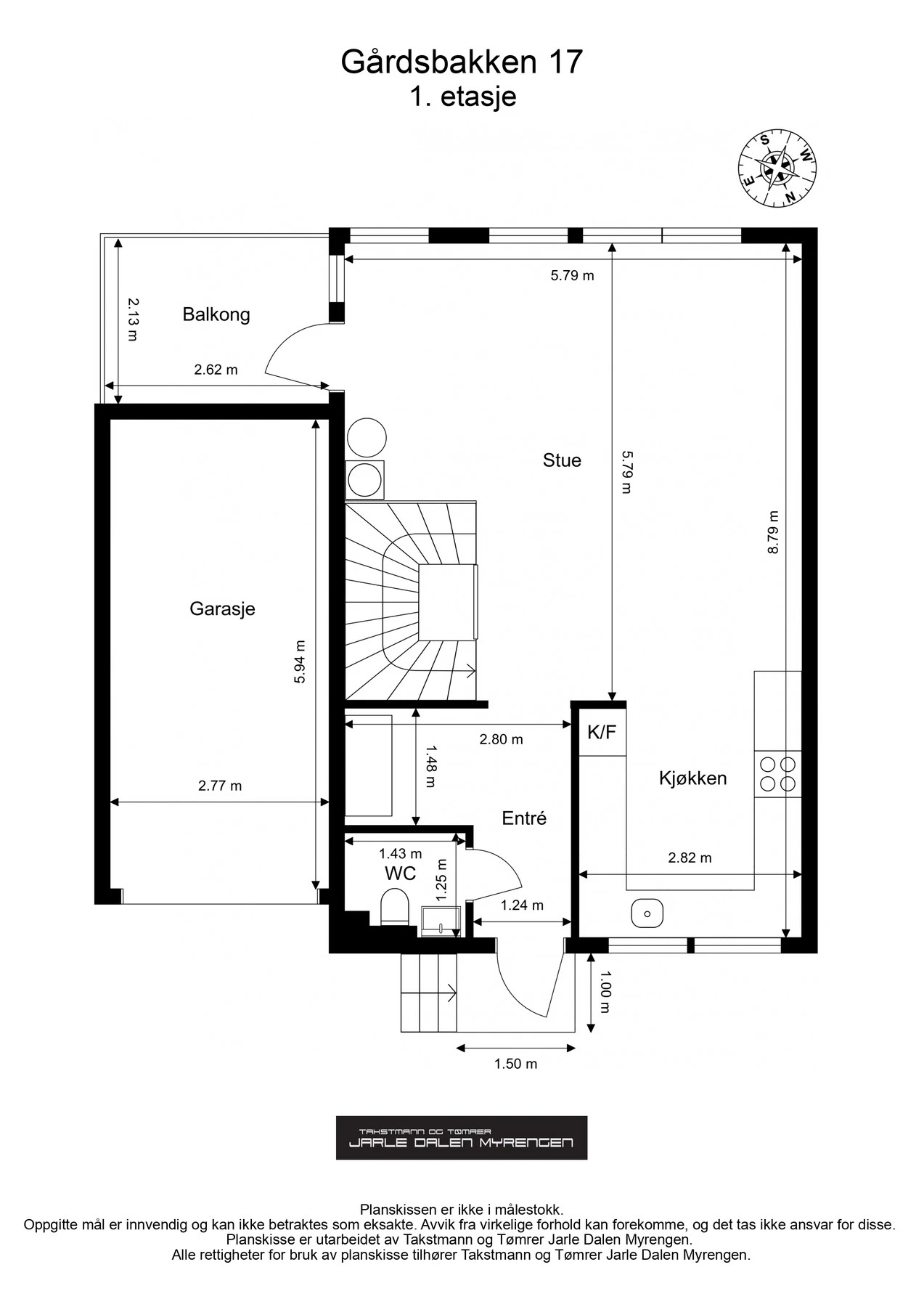 Plantegning 1.etasje Galleribilde