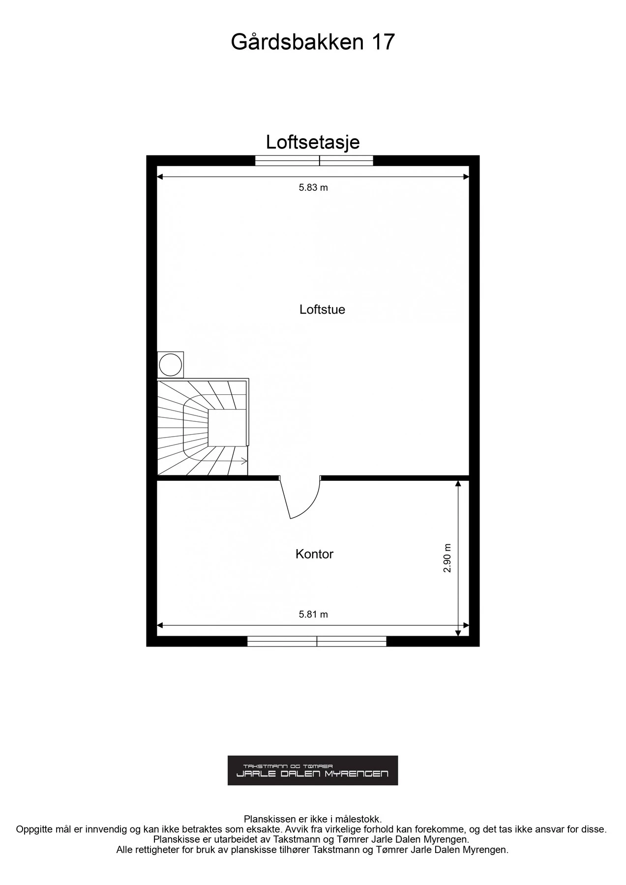 Plantegning 2.etasje Galleribilde