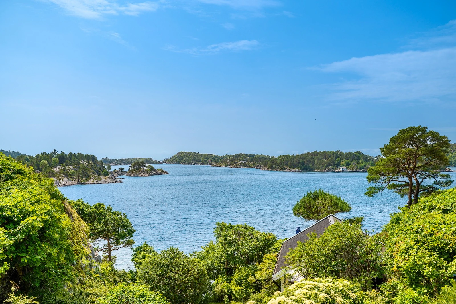 Nydelig utsikt mot Søgne skjærgården Galleribilde