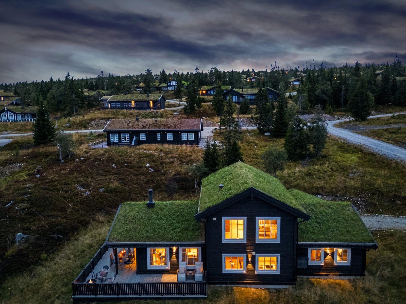 Her kan du få en veldig koselig og komplett familiehytta på en populær helårsdestinasjon. Galleribilde