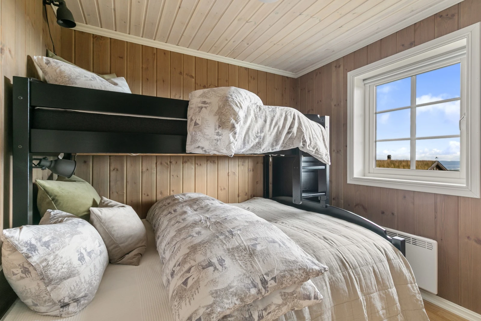 Hytta har store soverom og mulighet for mange sengeplasser. Galleribilde