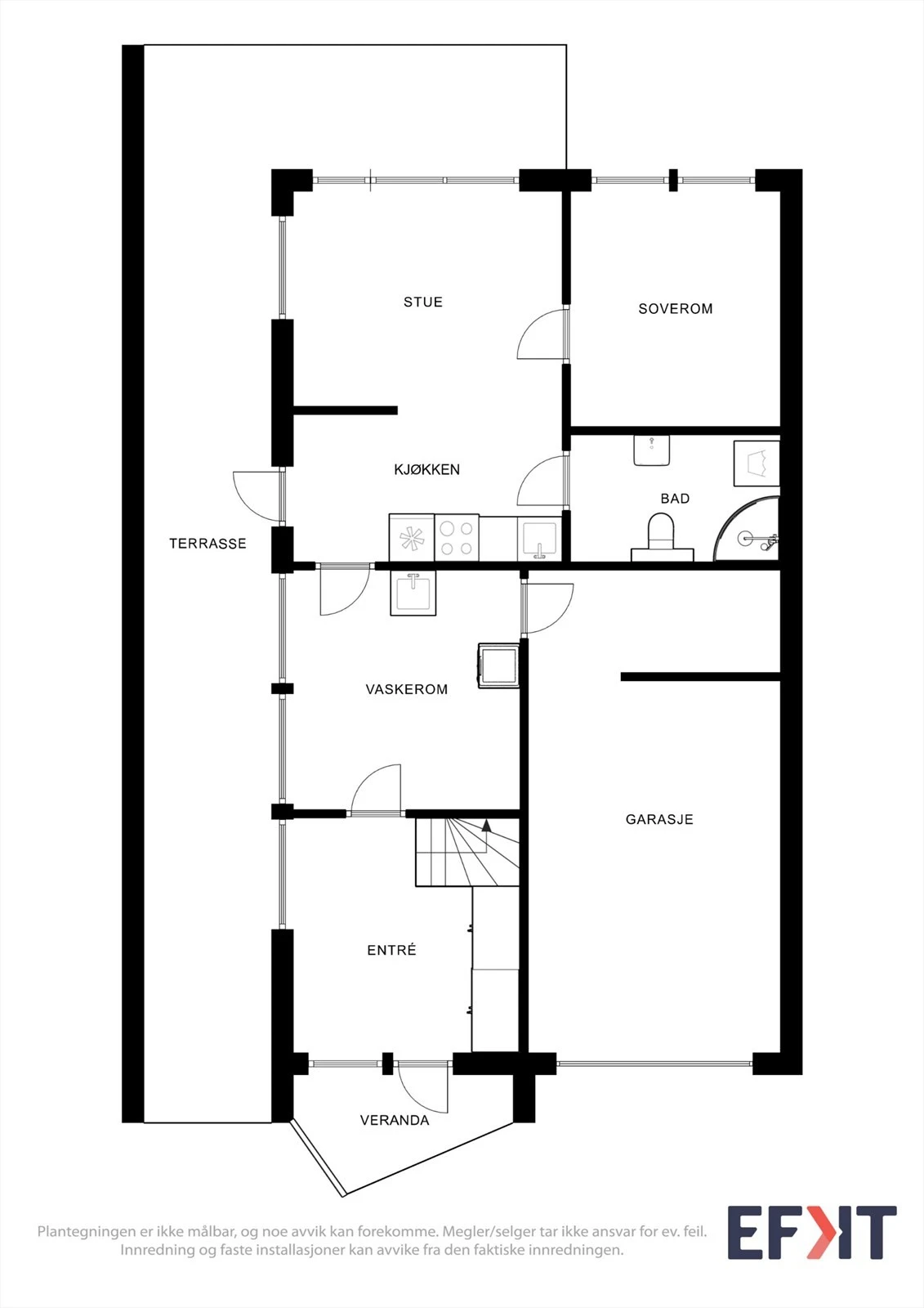 Plantegning 1. etasje. Galleribilde