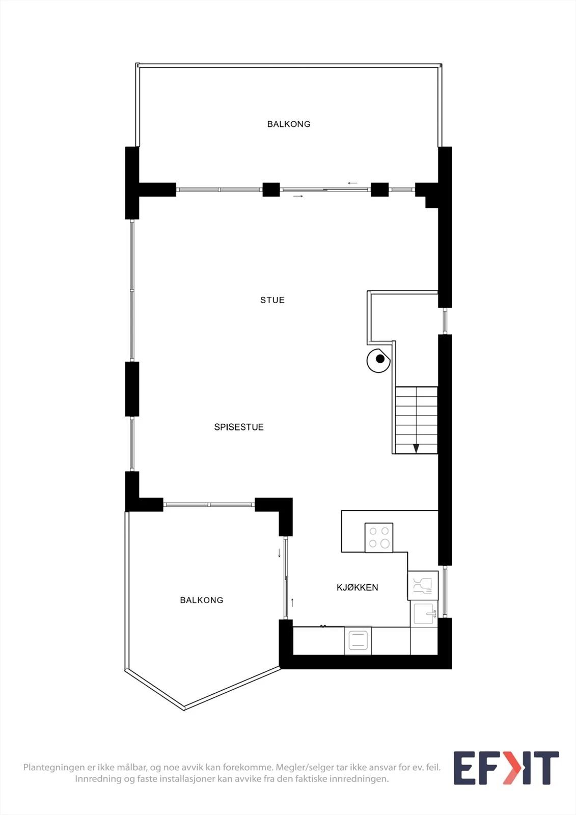 Plantegning 3. etajse. Galleribilde