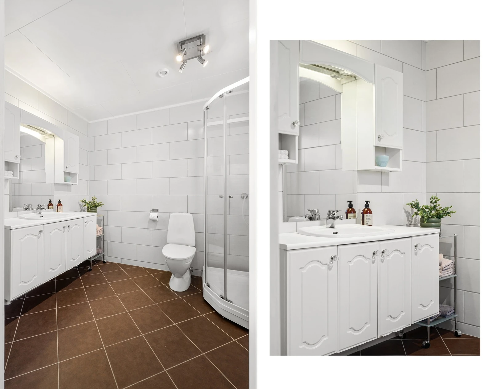 Helfliset og romslig bad/vaskerom - rommet ble oppgradert i 2009 Galleribilde