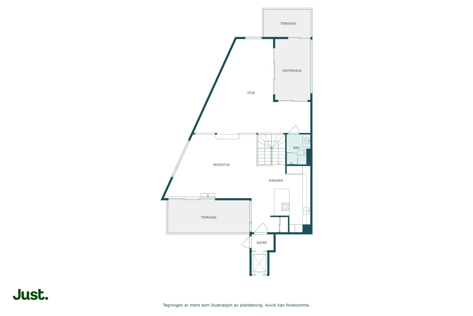 Planskisse 5. etasje (plan 6) Galleribilde
