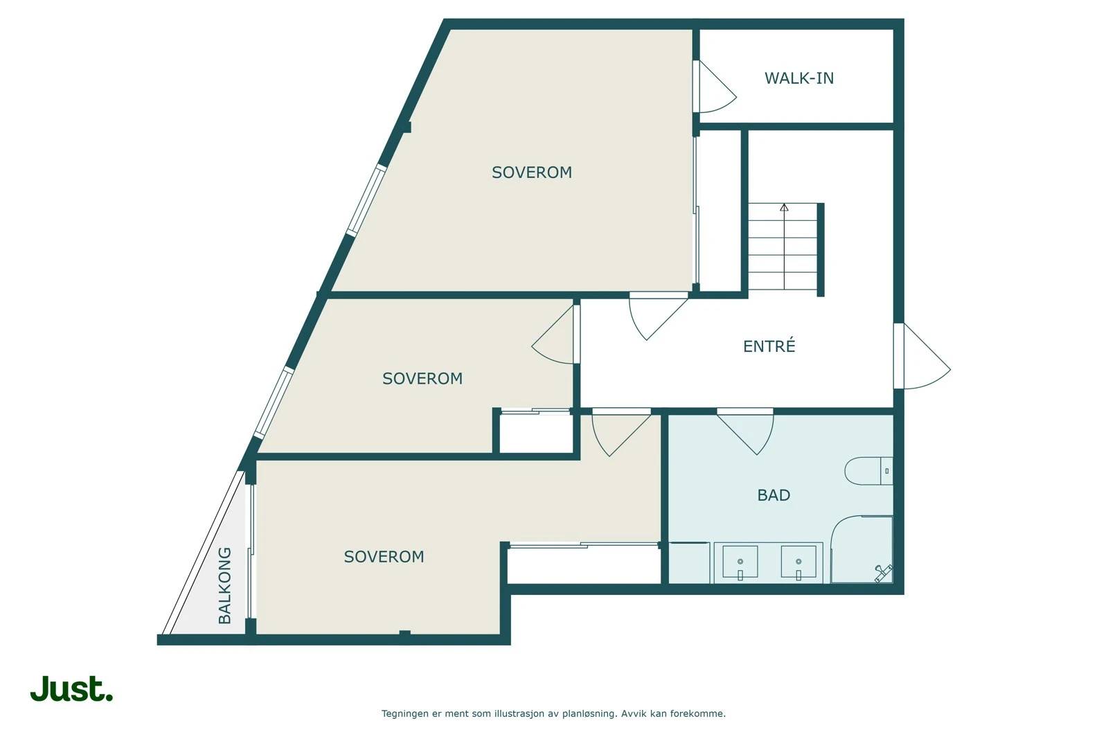 Planskisse 4. etasje (plan 5) Galleribilde