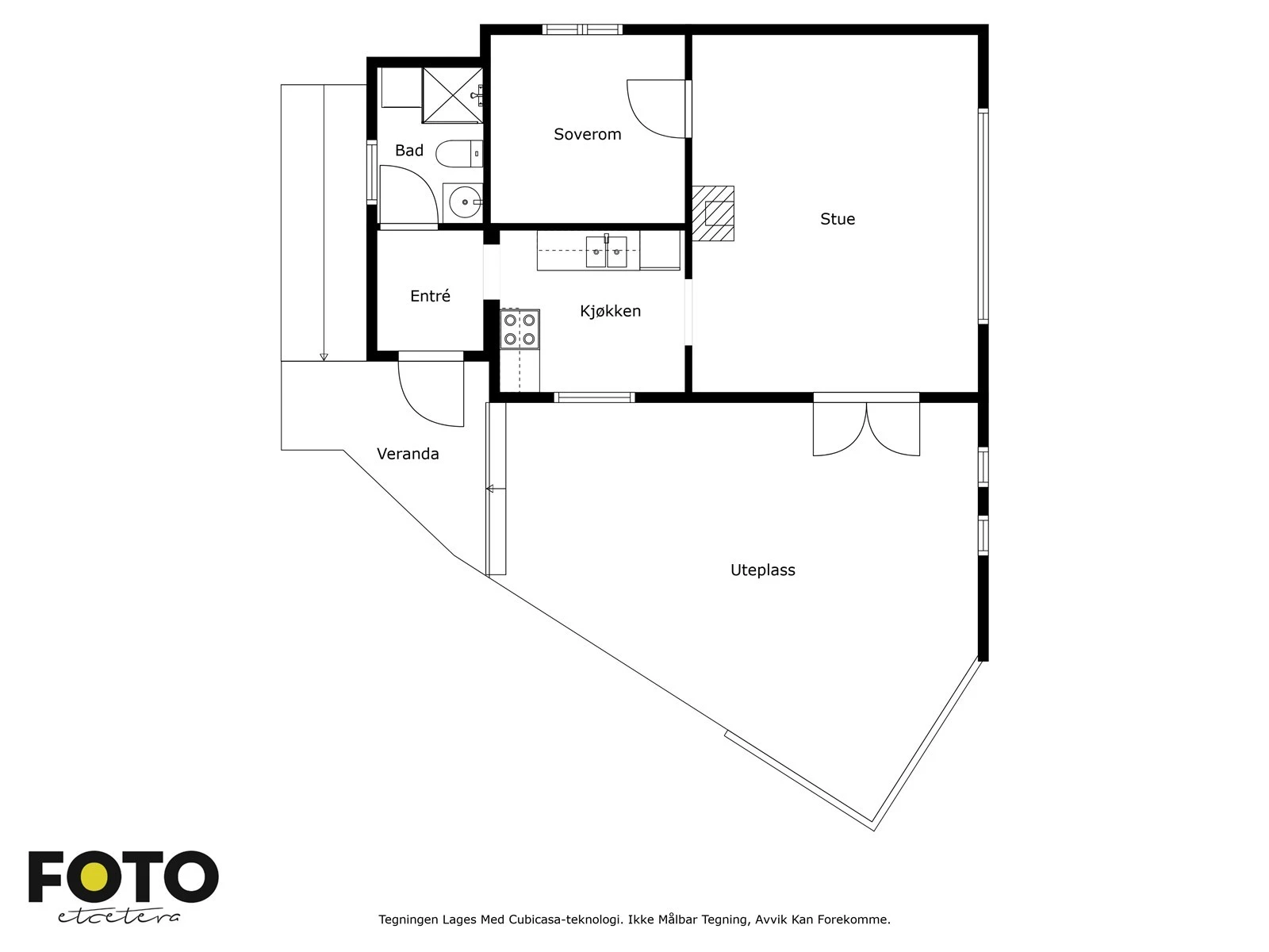 Grimsøyveien 16 - Veiledende planskisse - ikke målbar Galleribilde