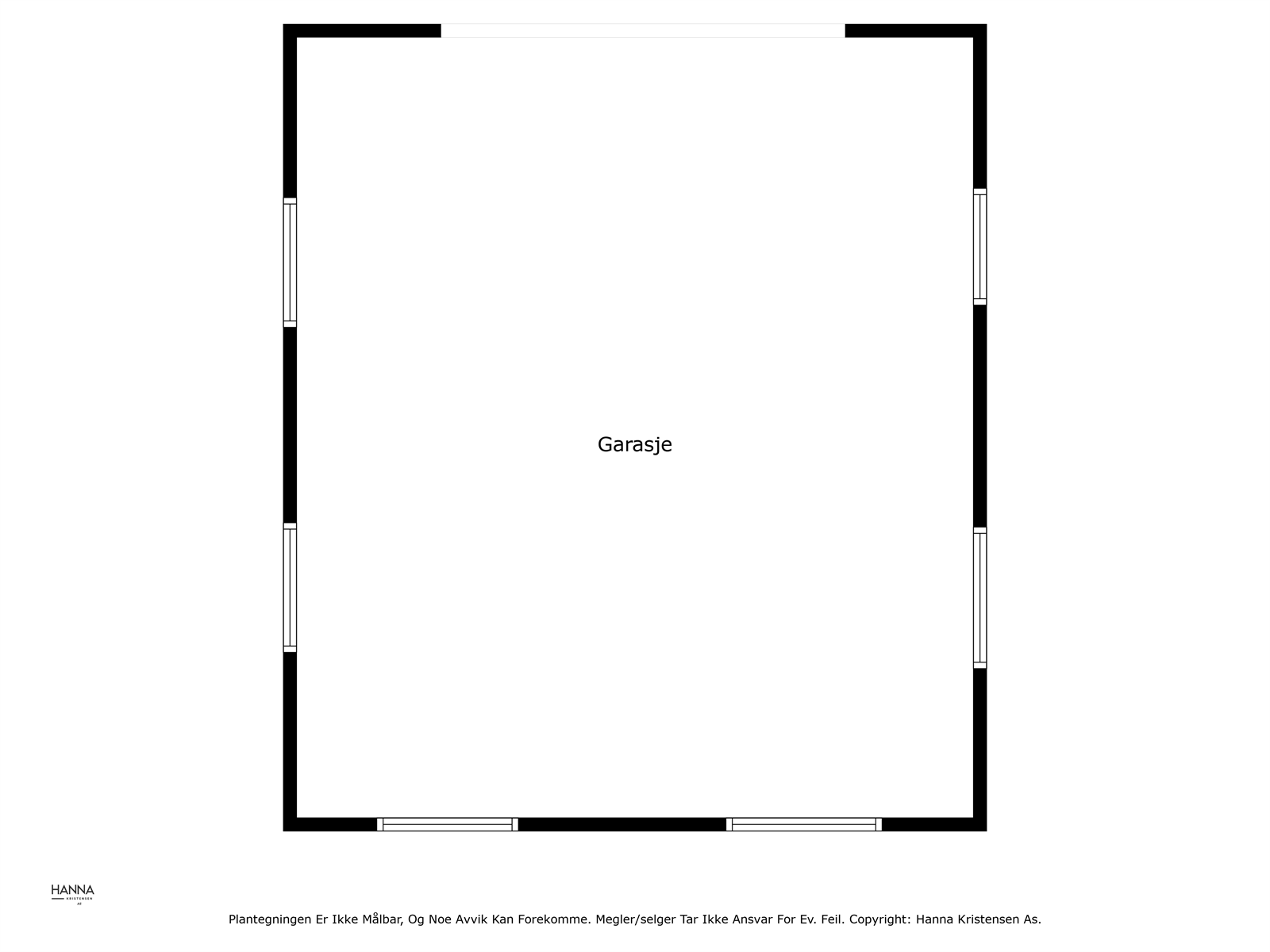 Plantegning garasje Galleribilde